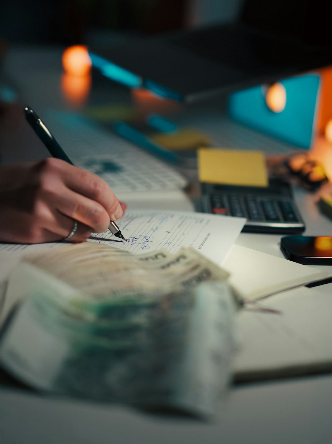 The Future of Management Consulting: How Businesses Can Stay Competitive in a Rapidly Changing World Signing Financial Document Polish Money Contract Deal. Vertical close-up male hand pen signing